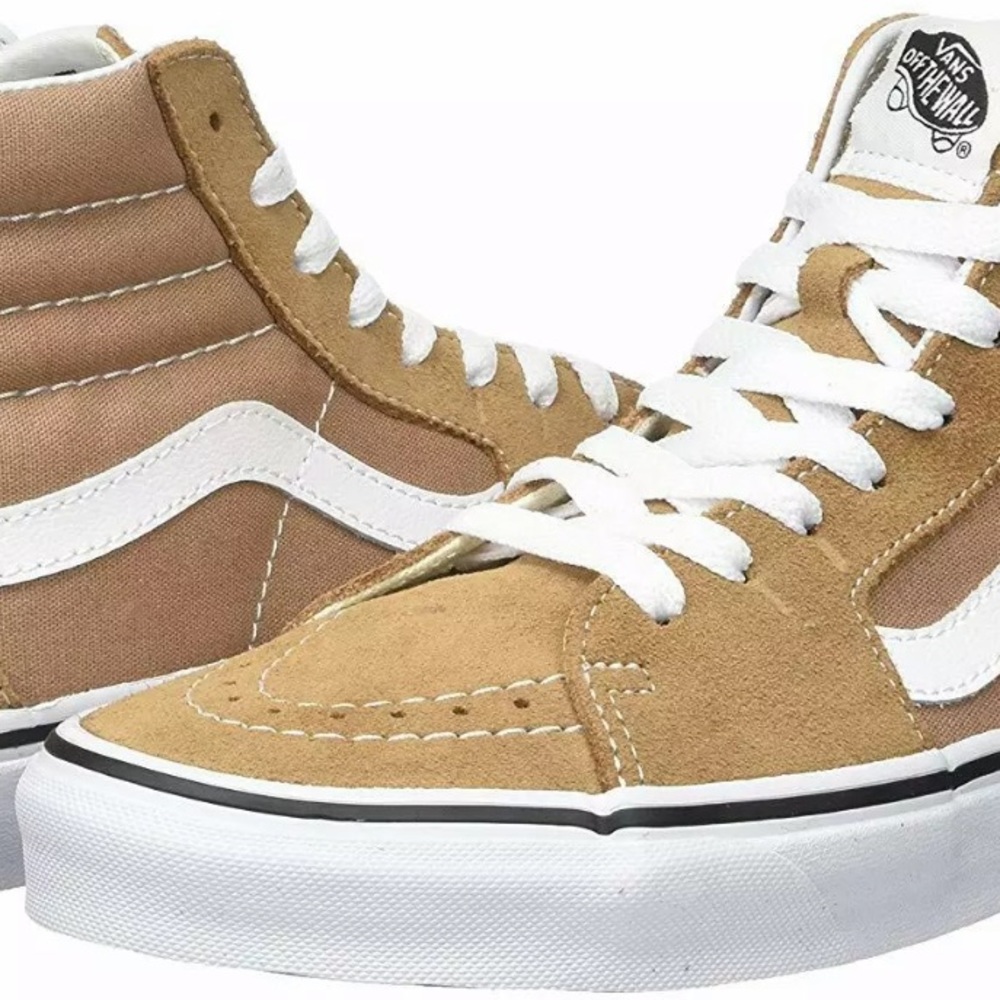 Beige hightop vans
